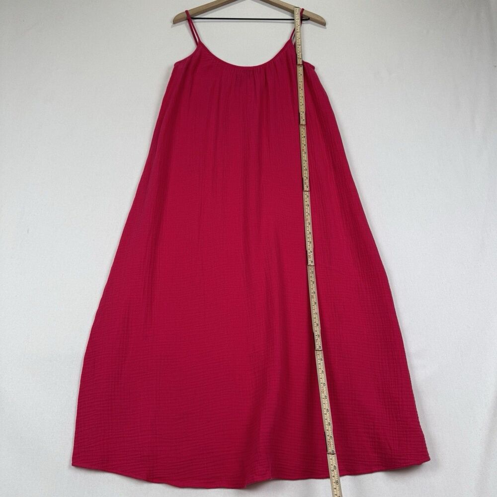 Express Dress Womens Small Pink Gauzy 100% Cotton Beachy Boho‎ Coastal Resort - Picture 14 of 14